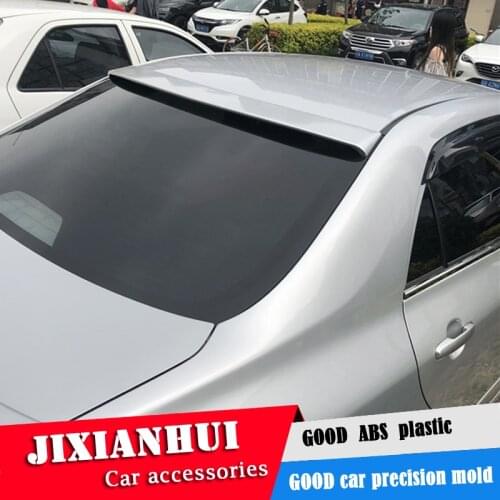 For Corolla ROOF Spoiler 2006-2013 Toyota Corolla dy ROOF Spoiler ABS plastic Material Car Rear Wing Color Rear Spoiler