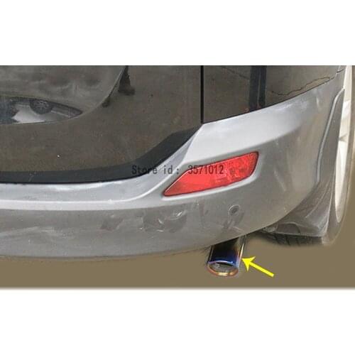 Car Styling Cover Muffler Exterior End Pipe Dedicate Stainless Steel Exhaust Tip Tail Outlet 1pcs For Toyota RAV4 2016 2017 2018