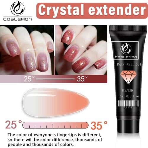 COSLEMON Thermal Sensitive Gel Polish Hybrid Varnish For Nails Manicure UV Gel Lacquer Air Dry Temperature Change 15ml Nail Gel