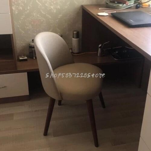 Dressing Table Chair Solid Wood Cloth Simple Dining Chair Dressing Chair Net Red Stool Back Home Study Desk Chair