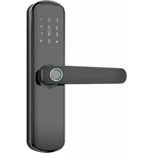 WAFU Tuya Fingerprint Lock Indoor Electronic Lock Smart Fingerprint Password Card Mechanical Key Touchscreen Keypad Door Lock