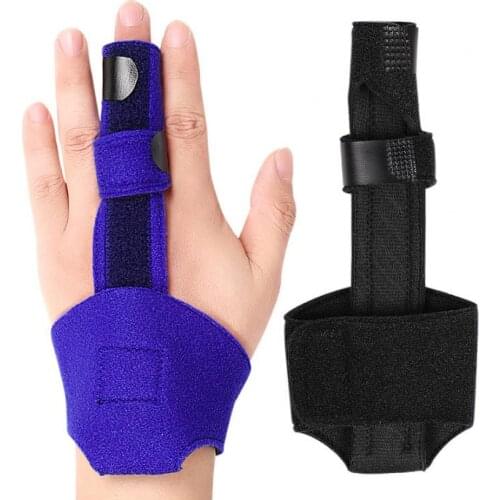 1Pcs Adjustable Pain Relief Aluminium Finger Splint Fracture Protection Brace Corrector Support With Adjustable Tape Bandage