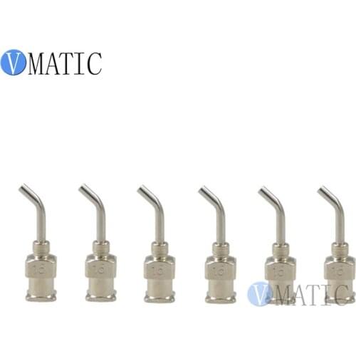Free Shipping 12Pcs 16G 45 Degree Bent Stainless Steel Dispensing Needle 1/2 Inch