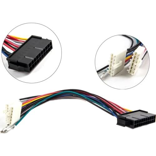 20Pin ATX To 2Port 6Pin AT Converter Power Cable Cord for 286 386 486 Computer