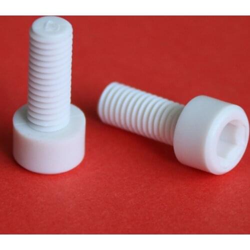 20PCS M3 M4 M5 M6 M8 M10 PP Polypropylene High Strength Hexagon Socket Screws Acid Resistant Alkali Resistance Preservative