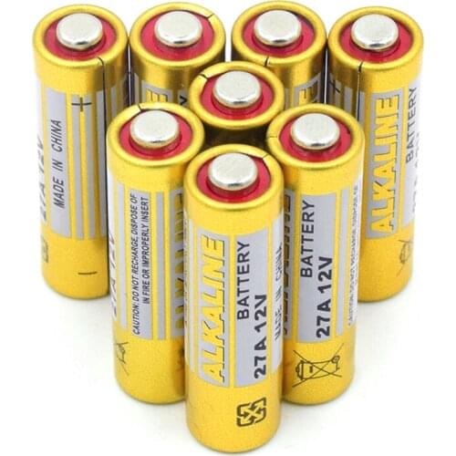 8PCS 27A 12V dry alkaline battery 27AE 27MN A27 E27A L828 E27 VR27 CA22 for doorbell,car alarm,walkman,car remote control etc