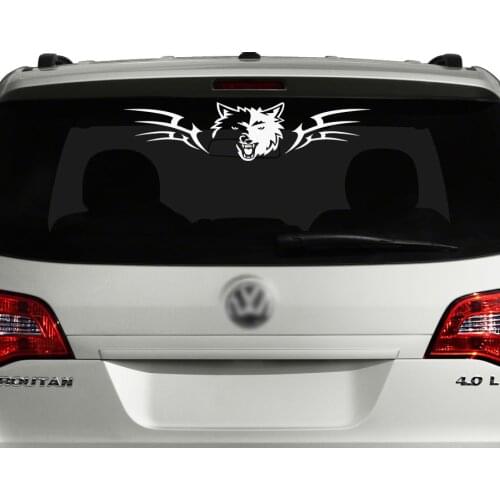 Free shipping 1Pcs wolf cool car sticker for candy pickup jeep rear window