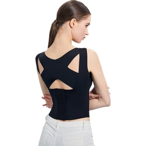 Women Posture Corrector Vest Fitness Push Up Bra Female Brassiere Underwear Cross Back Shapewear