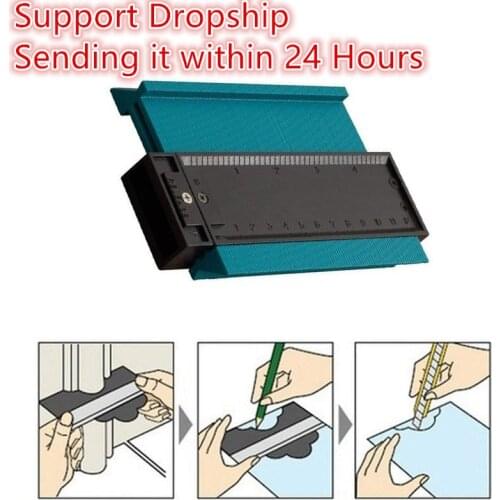 Dropship 5inch Contour Profile Gauge Tiling Laminate Tiles Edge Shaping Wood Measure Ruler ABS Contour Gauge Duplicator