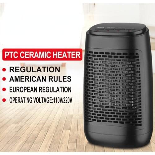 1200W PTC Electric Heater Fast Heating Household Office Portable Air Heater Warm Air Blower Flame Retardant Mini Ceramics Heater