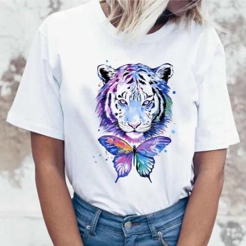 Women Lady Summer Butterfly Cute Fashion 90s Print Ladies T Tee Tshirt Womens Female Top Shirt Clothes Graphic Clothing T-shirt