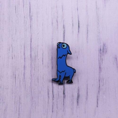 Blue Otter Cartoon Lapel Pin Lovely Anime Brooch For Coat Scarf Sweater Badge
