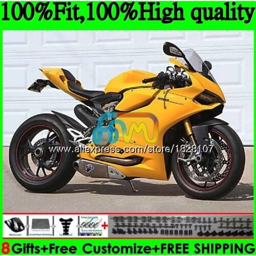 Injection For DUCATI 899 1199 Stock yellow S R Panigale 12 13 14 15 16 77BS.21 1199R 899S 1199S 2012 2013 2014 2015 2016 Fairing