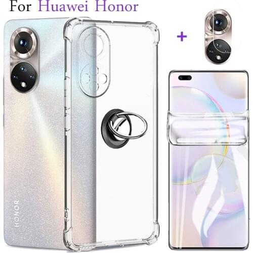 Ring case for honor 10 x lite soft clear anti-shock phone cover honor10 10lite huawei honor 10i glass cases honor 10x lite case