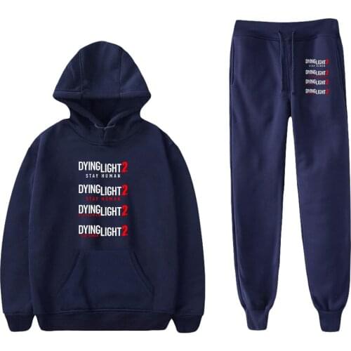WAWNI Dying Light 2 Hoodies 2 Piece Suit Casual Sets Cosplay Pullover Pants Harajuku Wtreetwear Suit Hot Game Sweatshirts Pants