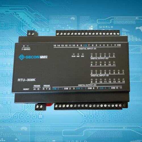 12DO 16DI Acquisition Controller Modbus RTU Protocol RS485 232switch Input and Output