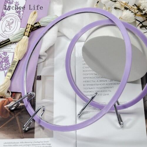 Lychee Life Cross Stitch Round Loop Embroidery Stretch Hand Household Sewing Tool DIY Hoop Ring Embroidery Frame Tools