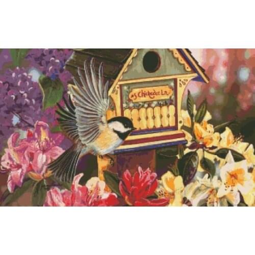 Birds Four Seasons Summer, Bird Nest Top Quality Embroidery Needlework 14CT Unprinted Cross Stitch Kits DIY Arts Handmade Home