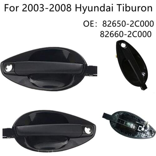 For 2003-2008 Hyundai Tiburon Outside Door Handle Catch Left Right 2Pcs Set 82660-2C000 82650-2C000