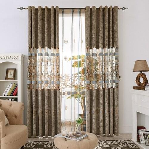 New Cheney Embroidery Semi-shading Curtains for Living Dining Room Bedroom
