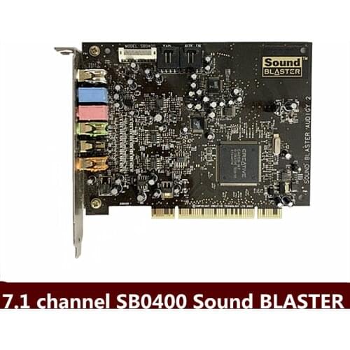 Original BLASTER surround sound PCI sound card 7.1 channel for Creative Sound SB0400 Audigy 2 Value Support KX Support Win7