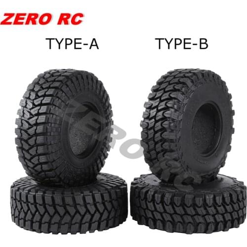 4PCS RC Crawler Tyre 110mm Soft Rubber 1.9Inch Rock Truck Tires Foam Insert For Axial SCX10 II III Capra TRX4 TRX6 Cherokee