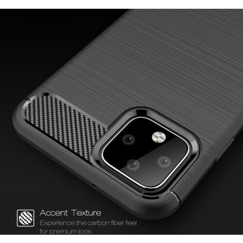Luxury phone case For Google Pixel 4 smartphone Soft Silicone Carbon Fiber Texture cover For google pixel 4 xl funda pixel4