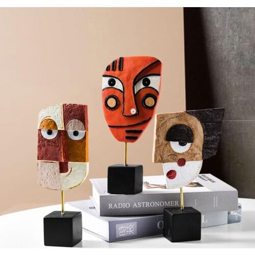 Modern Resin Statue Sculpture Creative Abstract Sculpture Nordic Decoration Home Resin Art Office Decor Abstract Art Ornaments