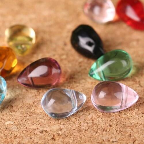 6x9mm 20pcs/lot Water Drop Glass Beads Multi Colors Tear Drop Shape Glasses Charm Pendant for DIY Necklace Jewelry Accessories
