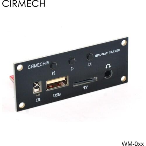 CIRMECH USB u-disk t-flash micro sd card decoder MP3 player support mp3 WAV remote control single repeat function