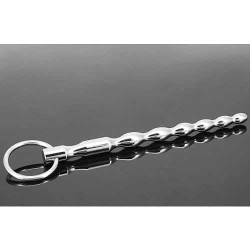 Stainless steel urethral penis plug male chastity device sex toy for men