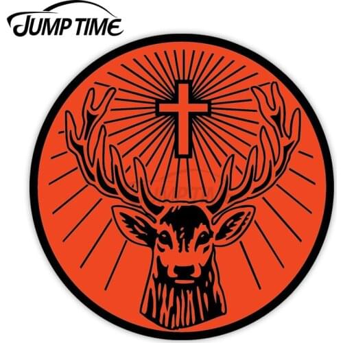 Jump Time 13cm x 13cm For Jager Liqueur Car Stickers Alcohol Bar Wall Vinyl Decal for Window Laptop Camping Vinyl Decal