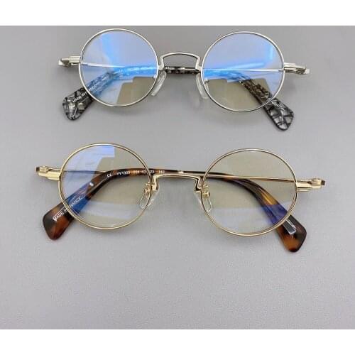 Vintage Small Round Glasses Frames Men Women Metal Retro Optical Clear Eye Glasses Prescription Eyeglasses Frames Eyewear Oculos
