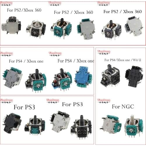 TingDong 3pin 4PIN Replacement 3D joystick analog Thumb sticks for PS3 PS4 XBOX360 PS2 for Xbox one controller Gamepad