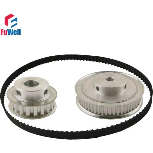 XL Reduction Timing Belt Pulley Set 20T:60T 1:3/3:1 Ratio Gear Kit Shaft Center Distance 80mm 148XL Toothed Belt Pulley