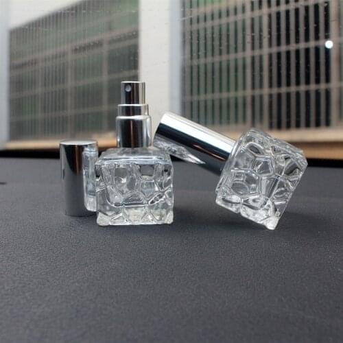 10/20/30pcs 10ml Square Perfume Bottle Mini Portable Travel Refillable Perfume Atomizer Bottle For Spray Scent Pump Case Empty