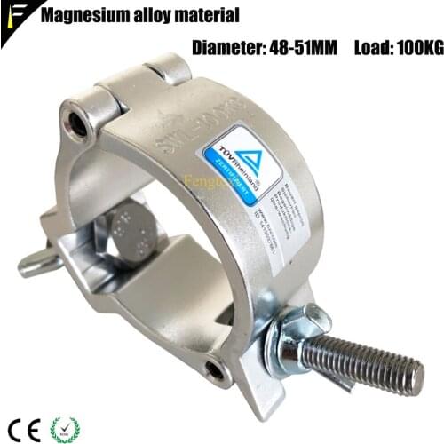 12pcs Sharpy Beam Light Clamp Clock 100kg Load 51mm Pipe Clamps O Coupler Hang up LED Par Light Dj Disco Light Device