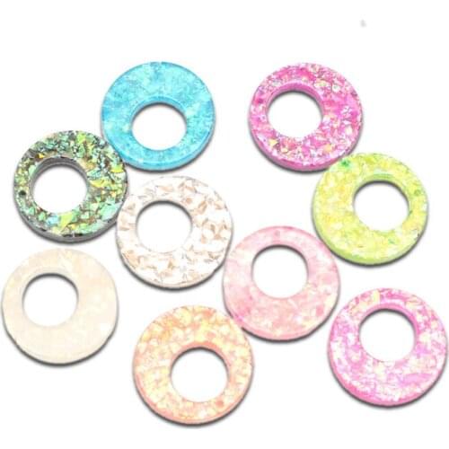 20Pcs 25x25mm Mixed Clear Round Resin Cabochon Flatback Decoration Crafts Embellishments For Scrapbooking Diy Accessories