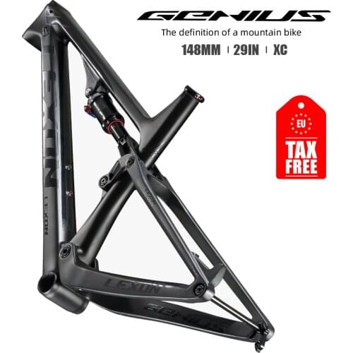 2021 Lexon Full Suspension 29er Mountain Bike Frames BB92 Carbon MTB Frame Carbon XC frame Black Color From China 15/17/19