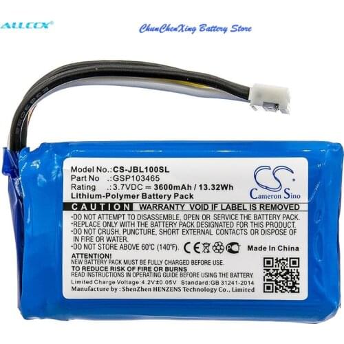 Cameron Sino 3600mAh Battery GSP103465 for JBL Link 10