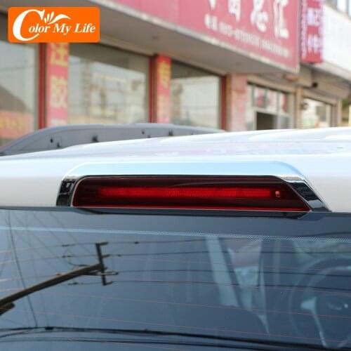 Auto Exterior Accessories for Ford Ecosport 2013-2017 ABS Chrome Rear Brake Light Protectior Cover Trims Brake Lamp Sticker