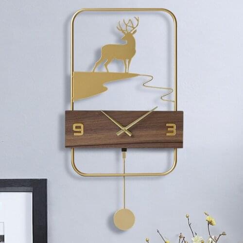 Big Luxury Wall Clock Modern Design Silent Digital Large Pendulum Wall Clock Kitchen Living Room Relojes Pared Home Decor EB50WC