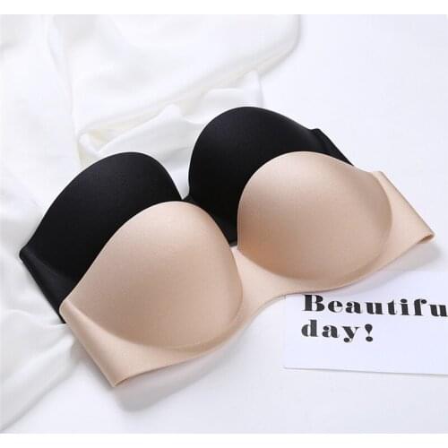 Strapless Invisible Bra Thin Sexy Gathered Underwear Summer Bra For wedding Womens Fashion Dropshipping