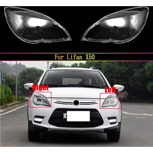 Auto Head Light Case For Lifan X50 Car Front Headlight Cover Glass Lens Caps Headlamp Transparent Lampshade Shell