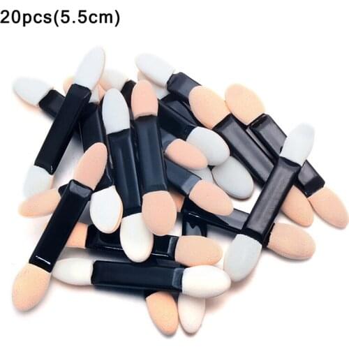 Mtssii Dual Ended Sponge Powder Puff Brush Eyeshadow Stick Beauty Makeup Cosmetic Manicure Nail Art Tool