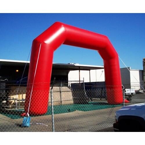 Hi bouncia Air Tight Sealed Blue Inflatable Start and Finish Arch for Event inclued factory price