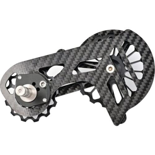 Bicycle Carbon Fiber Ceramic Rear Derailleur 17T Pulley Guide Wheel For 6800 R7000 R8000 R9100 R9000 Bicycle Accessories