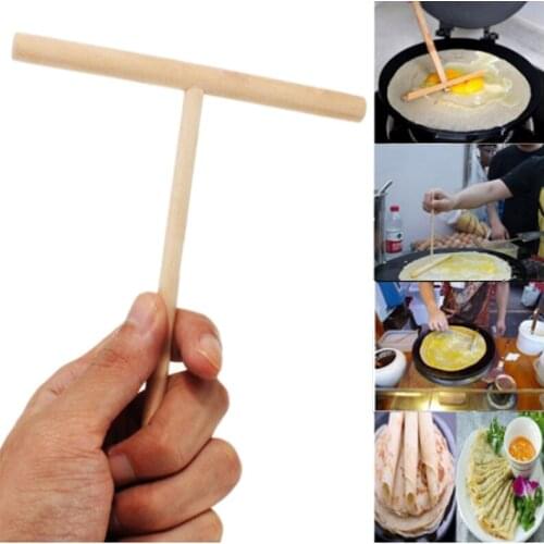 Chinese Specialty Crepe Maker Pancake Batter Wooden Spreader Stick Home Kitchen Tool DIY Restaurant Canteen Specially Supplies 9