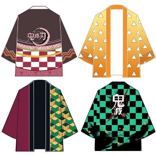 Cosplay Demon Slayer Blade Tanjiro Nidoko Personality Trend Cloak Christmas Dress Up Costume