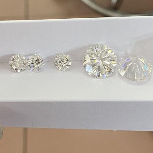 Meisidian VVS1 D Round Brilliant Cut Moissanite 6.5mm 1 Carat Loose Gemstone For Ring Making